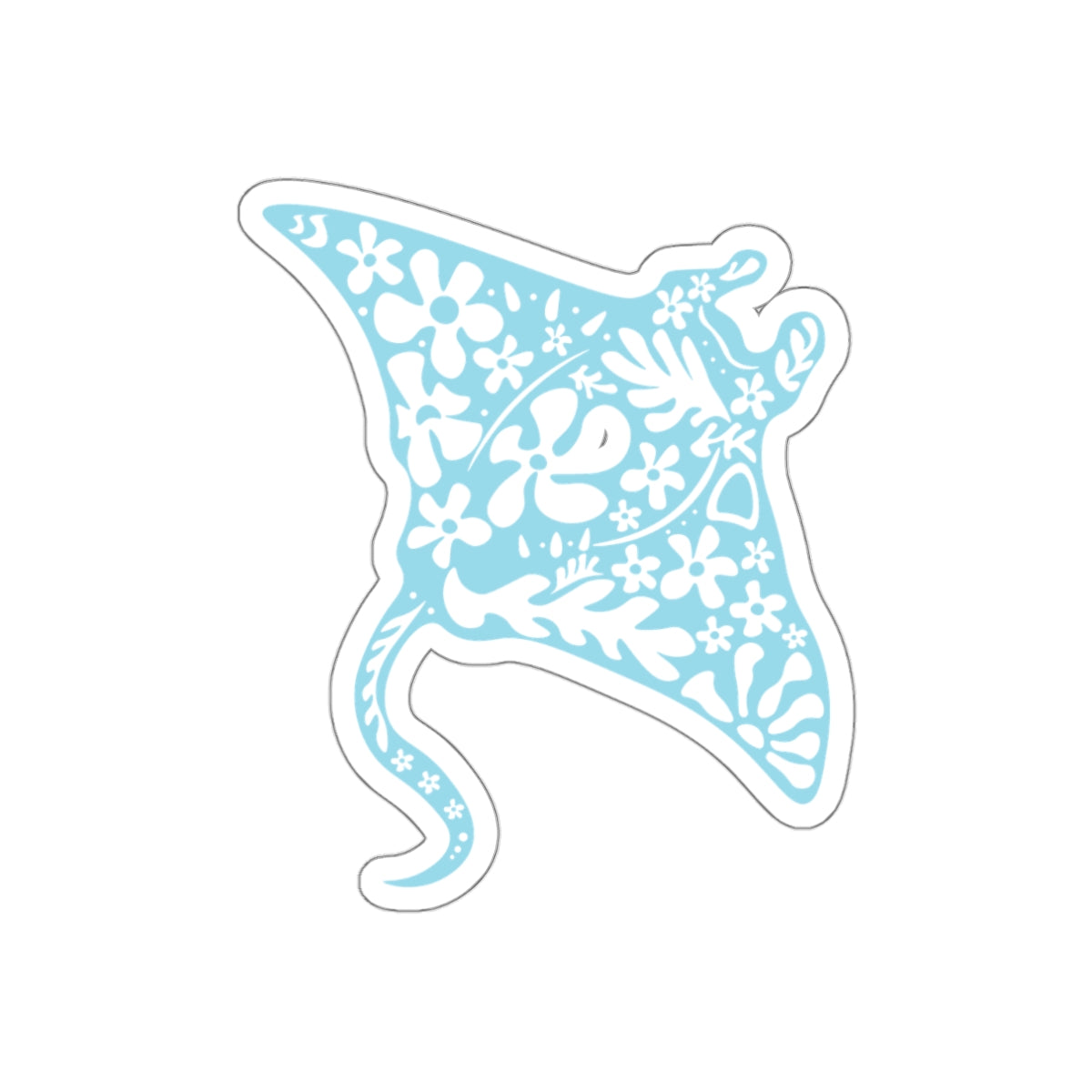 Wanderlust Manta Ray Die-Cut Sticker