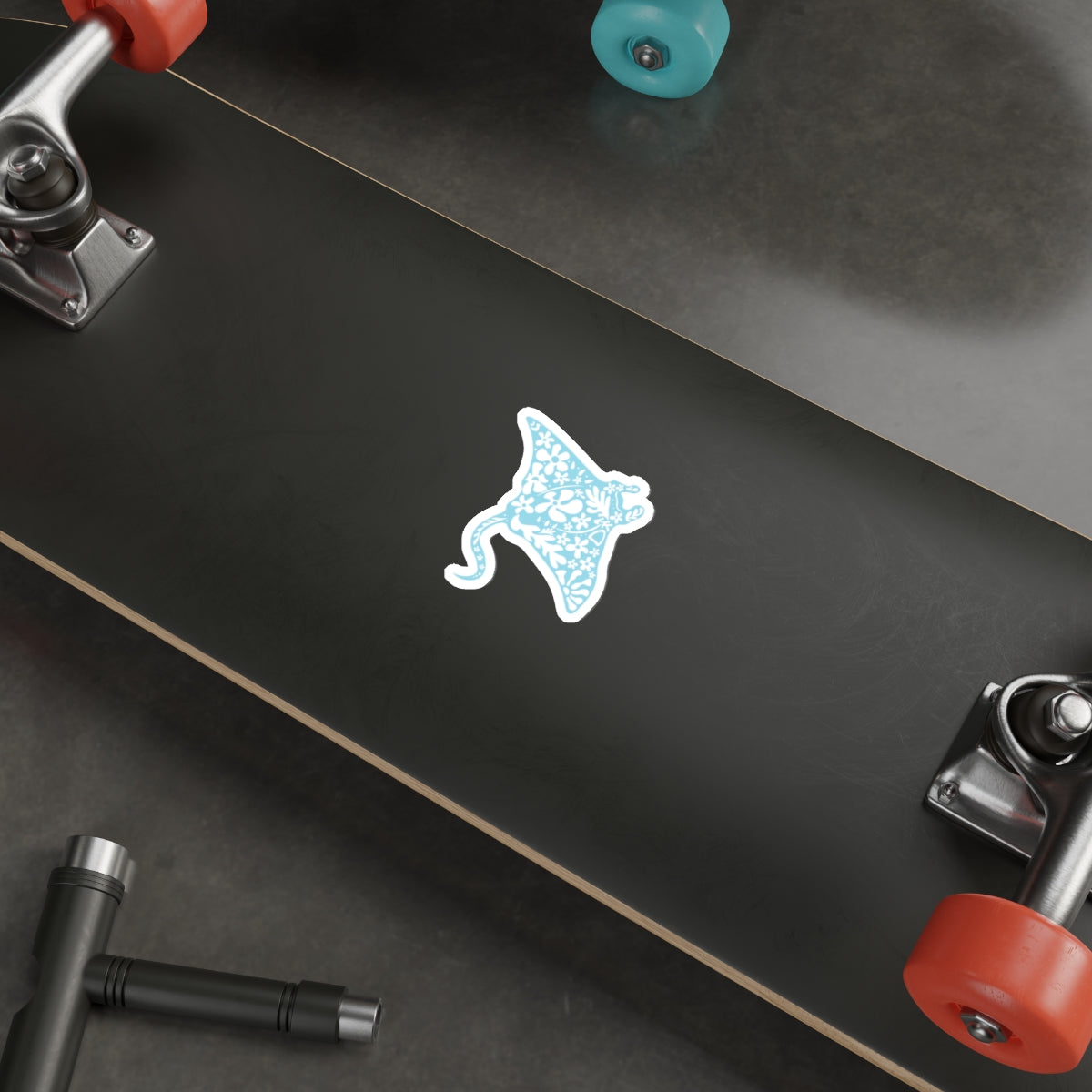 Wanderlust Manta Ray Die-Cut Sticker