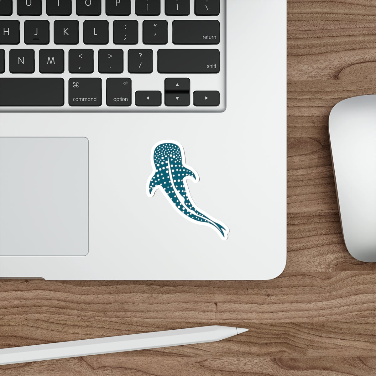 Wanderlust Whale Shark Die-Cut Sticker