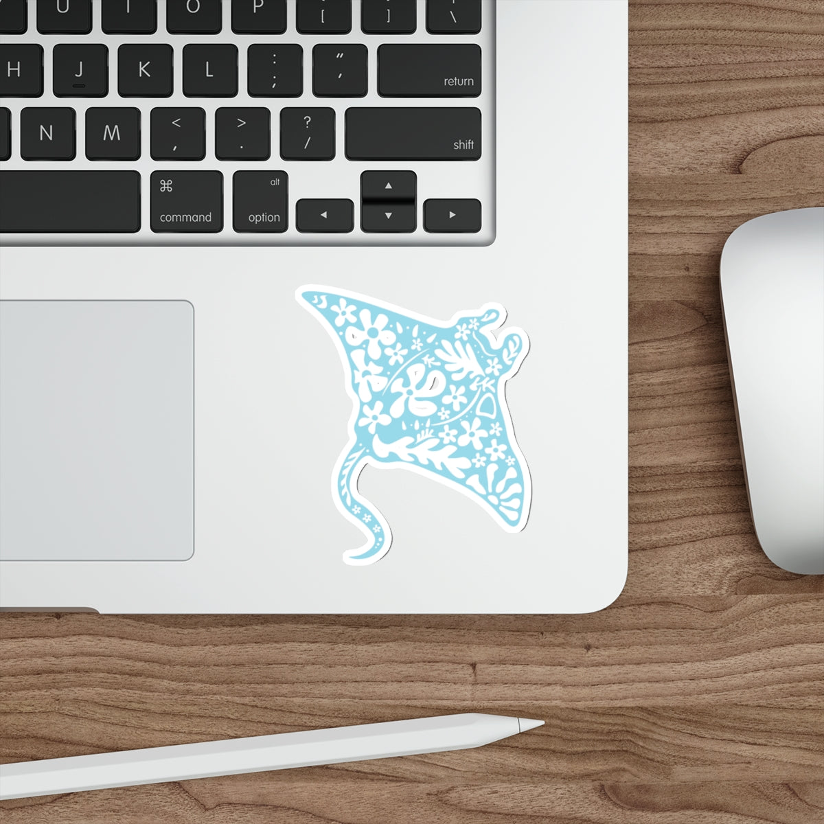 Wanderlust Manta Ray Die-Cut Sticker