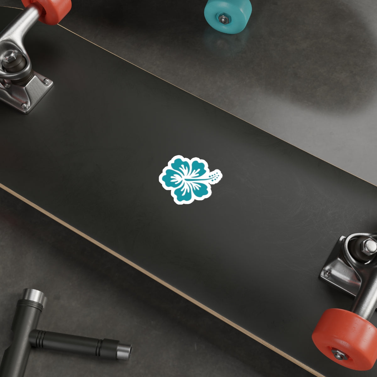 Wanderlust Hibiscus Die-Cut Sticker